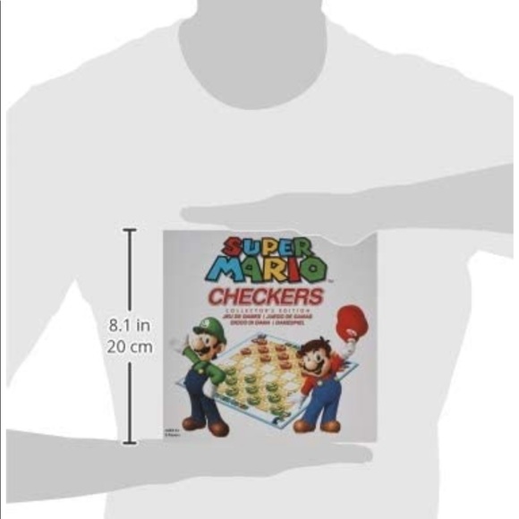 Super Mario Checkers Collector Edition Board Game Anime Nintendo Kawaii Brother - Picture 7 of 7